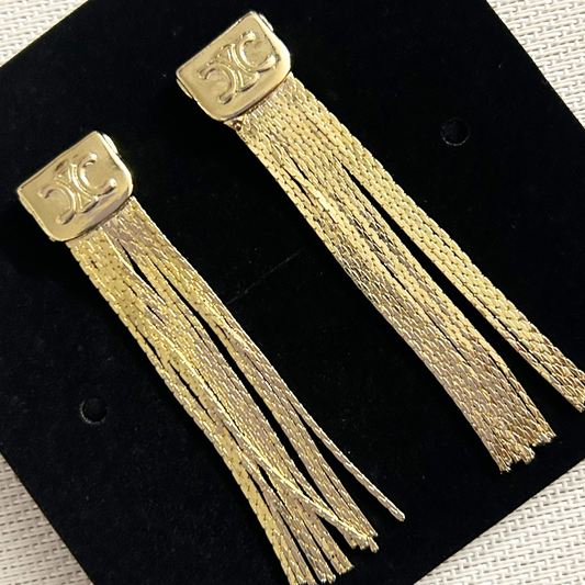 Glam 18 Kt Gold Anti Tarnish Stainless Steel Earrings