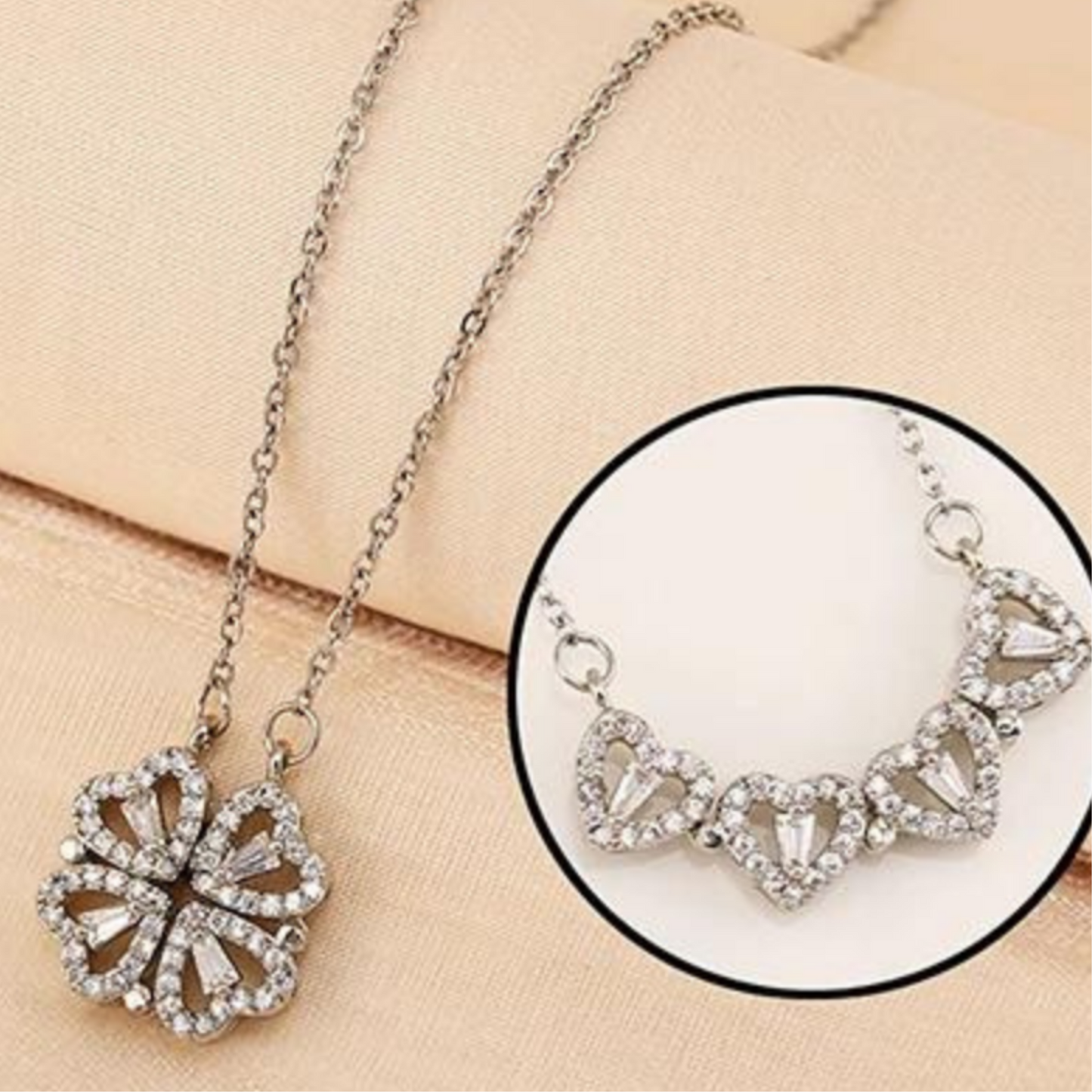 Four Clover Magnetic Love Necklace