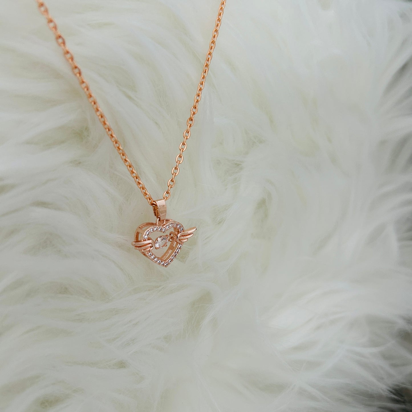 Winged Heart Necklace