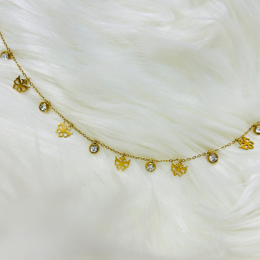Celestial Butterfly Minimalist Necklace