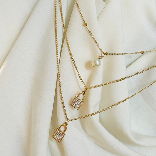 Lock Shock Multi Layer Necklace