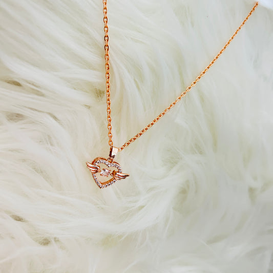 Winged Heart Necklace