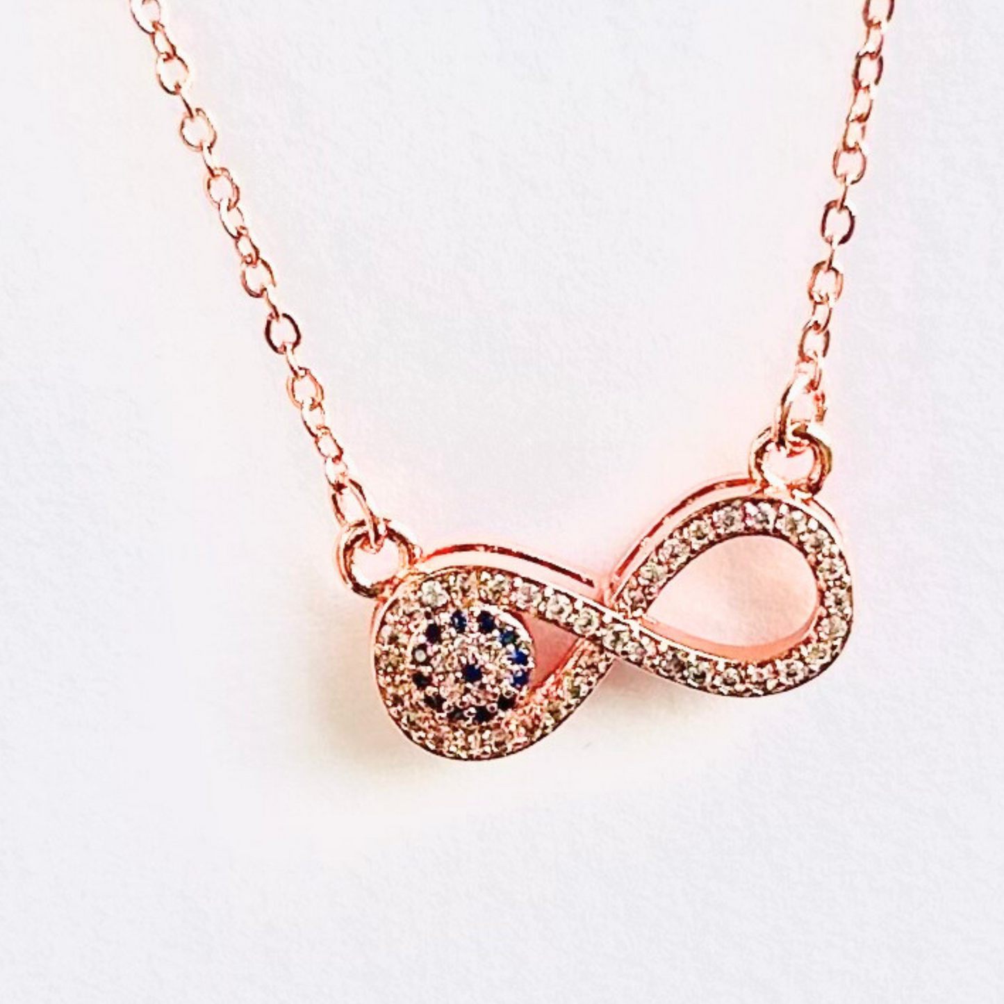 Infinity Rose Gold Necklace
