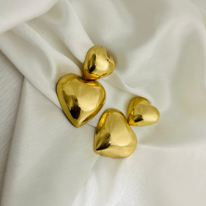 Double Heart Earrings