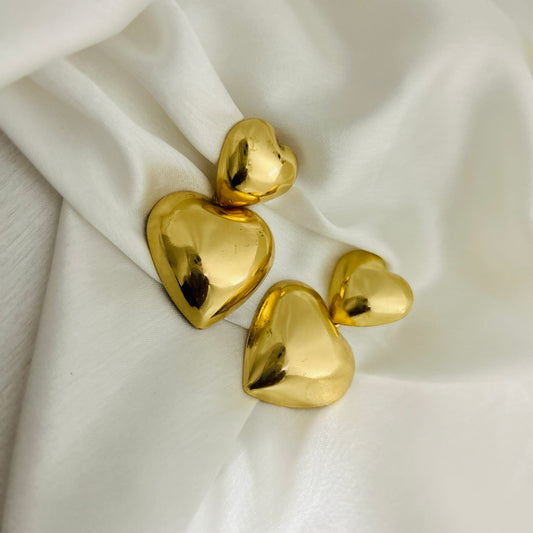 Double Heart Earrings