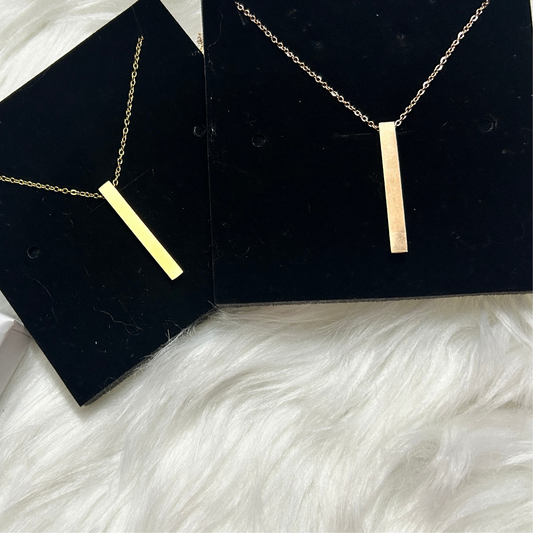 Solid Bar Necklace