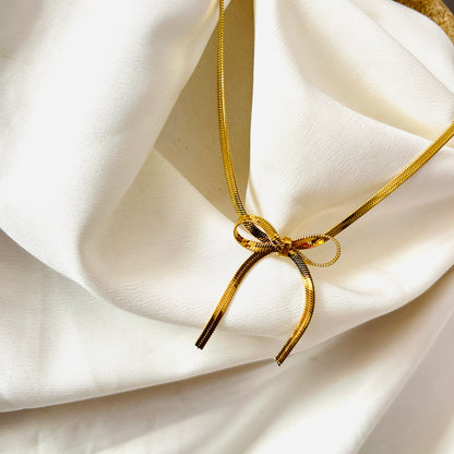 Bow Statement Necklace