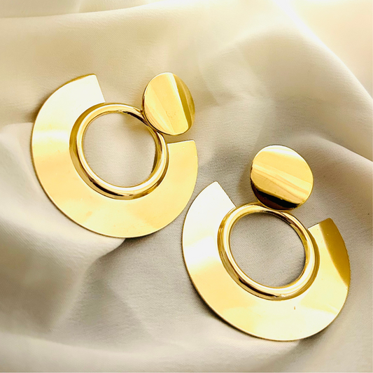 Classic Gold Polish Earrings