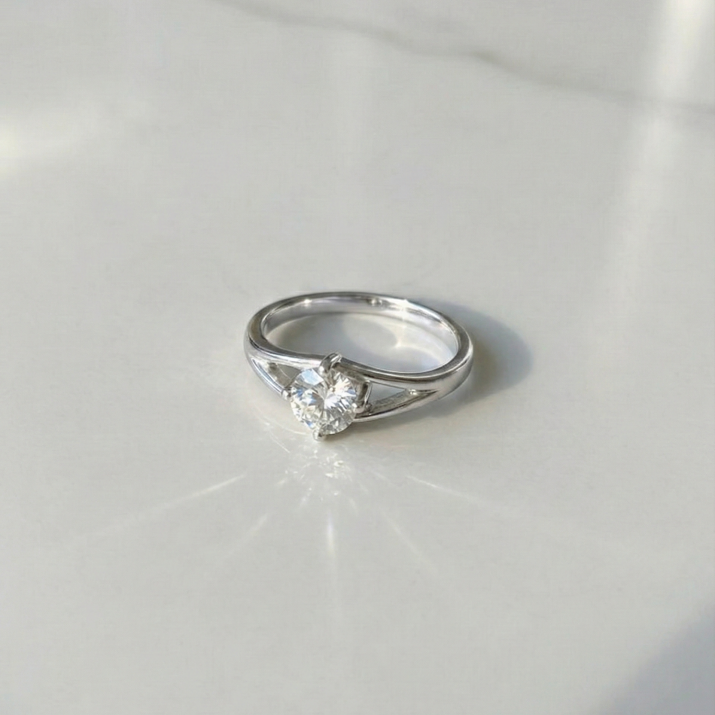The Muse Solitaire Sterling Silver Ring