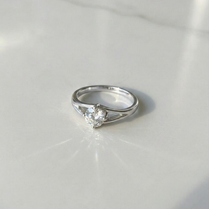 The Muse Solitaire Sterling Silver Ring