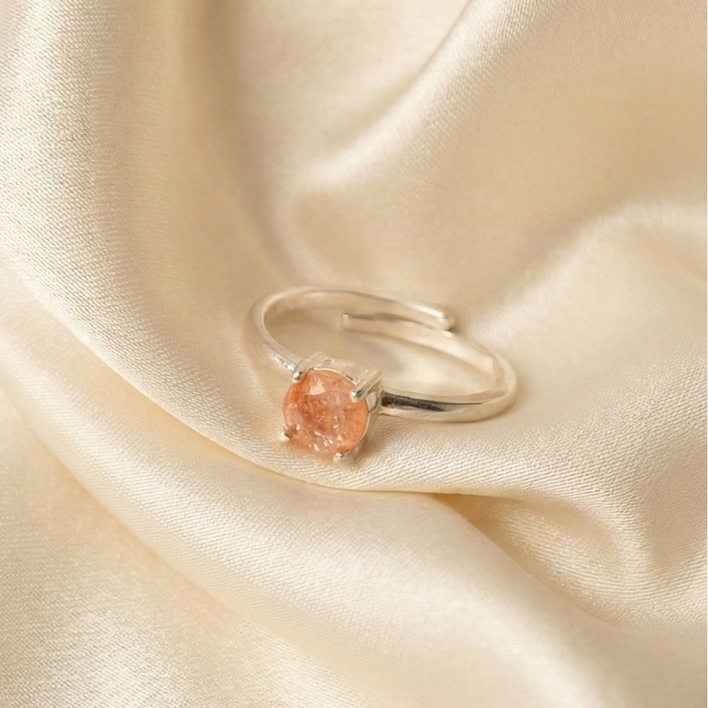 The Golden Hour Citrine Silver Ring