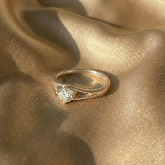 The Muse Solitaire Sterling Silver Ring